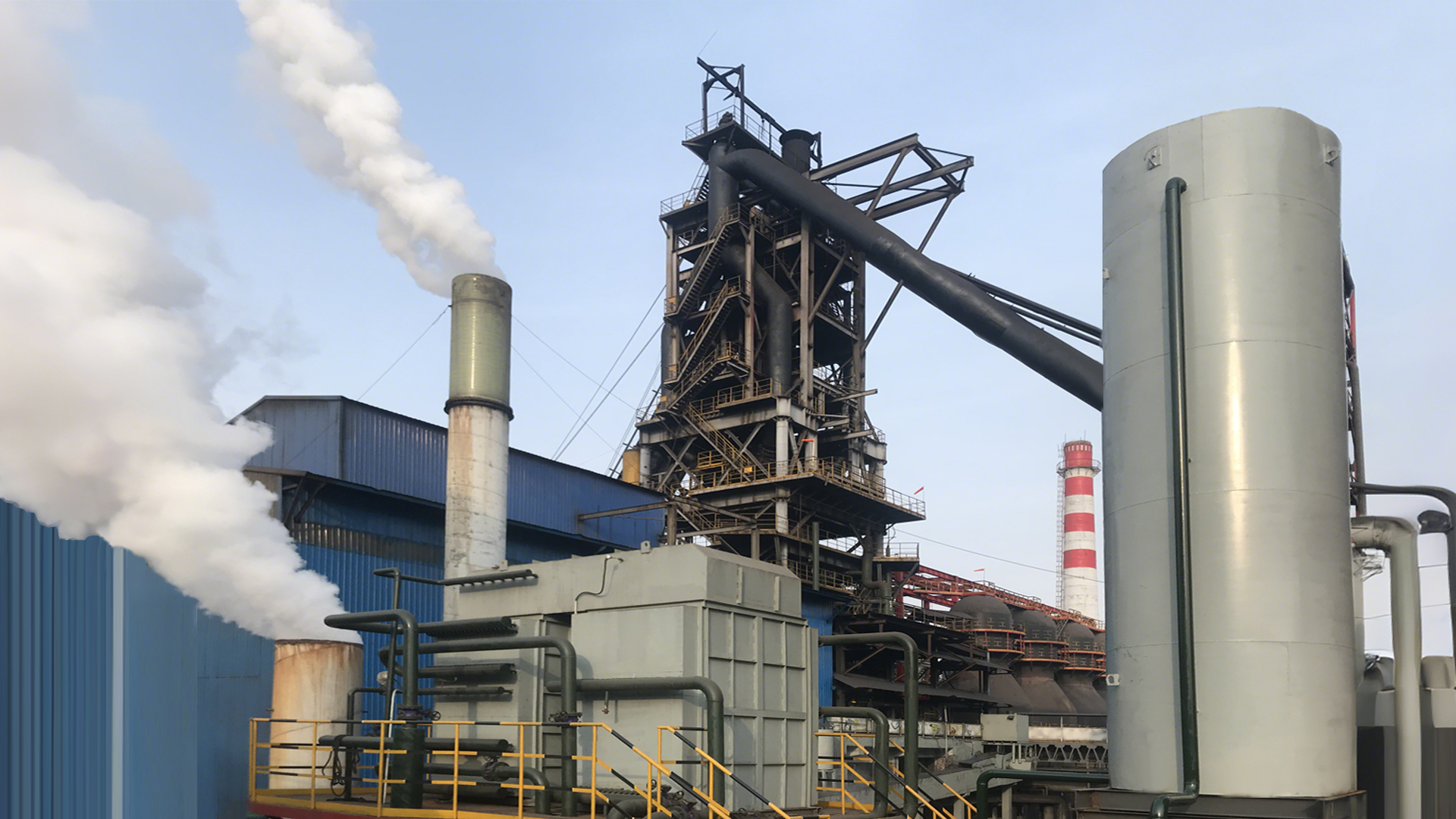 德龍鋼鐵高爐沖渣乏氣“消白”項目